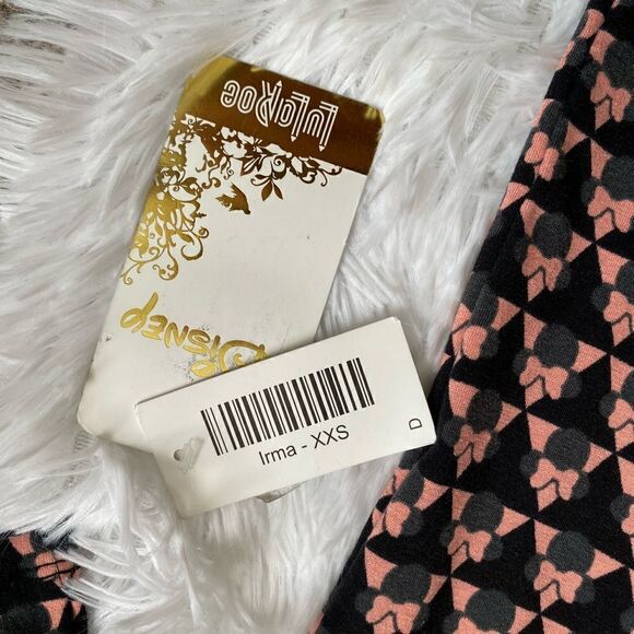 LULAROE Disney Minnie Mouse Irma Top New Women’s Size XXS - Picture 6 of 8